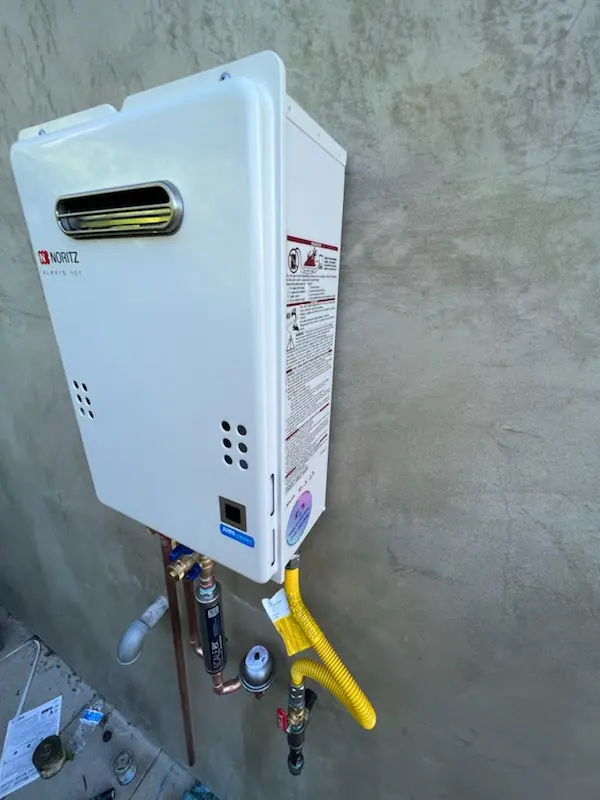 Tankless water heater installation for Pinecliffe homes
